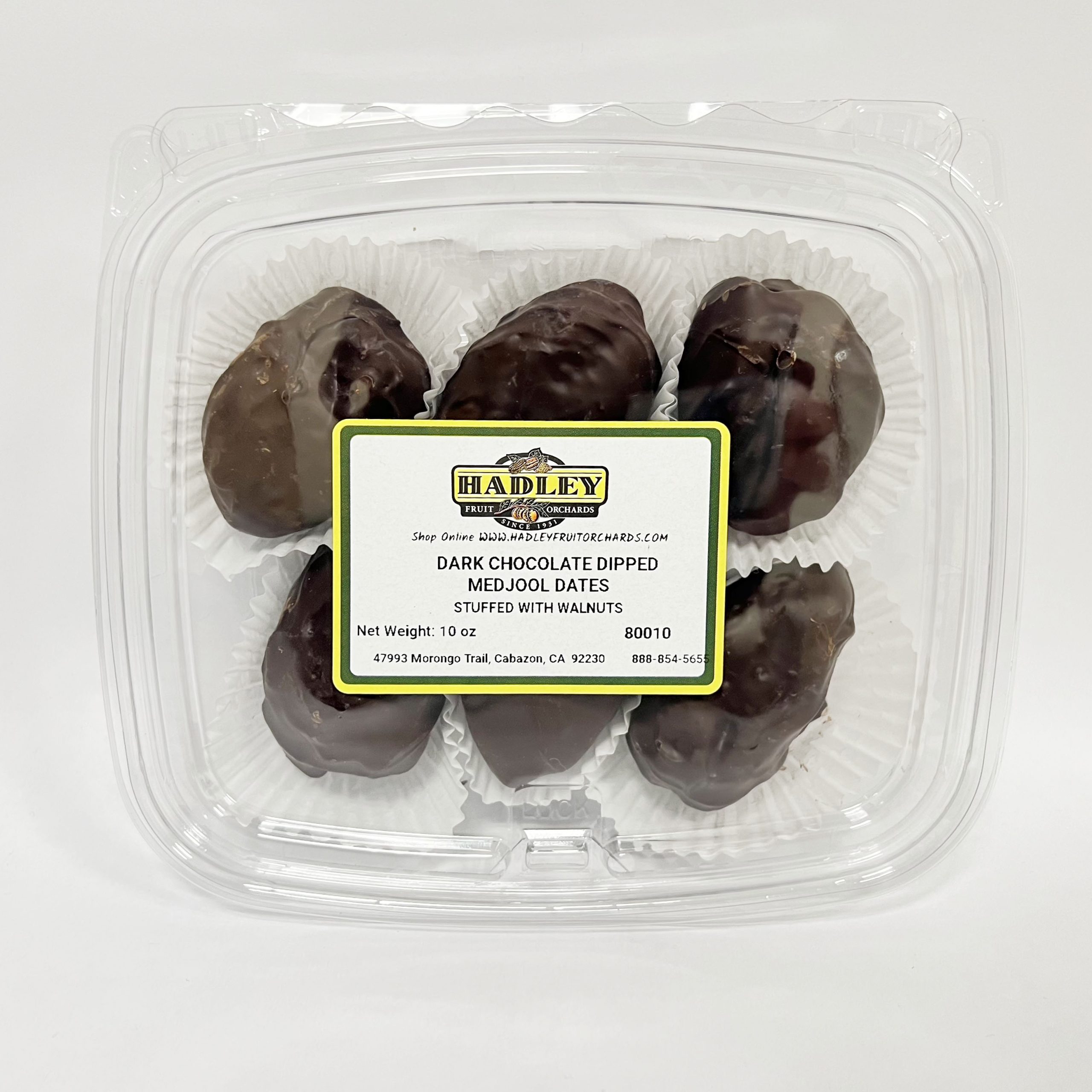 Dark Chocolate Dipped Medjool Dates Stuffed with Walnuts 10oz