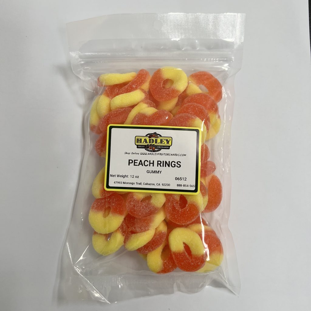 Gummy Peach Rings 12oz