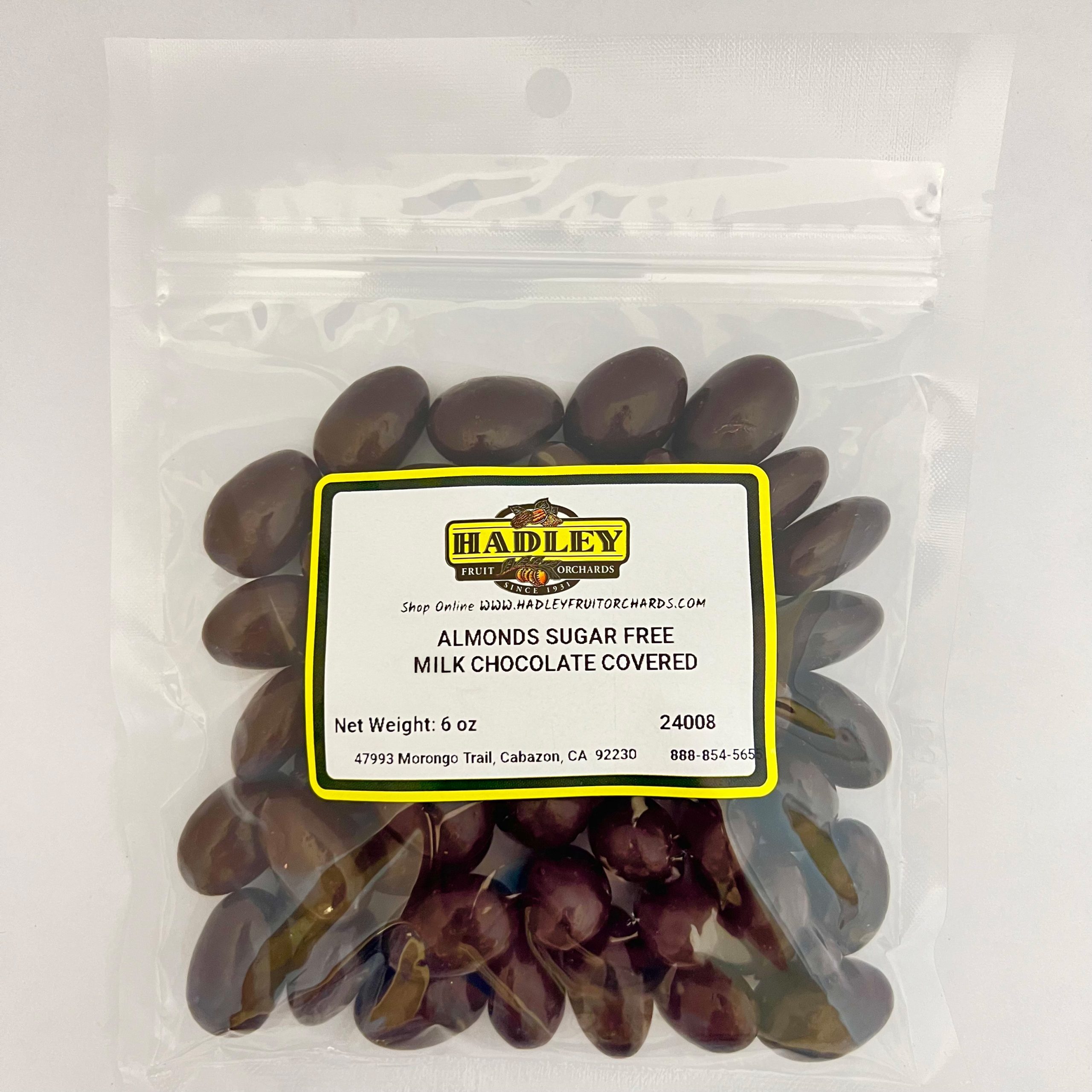 Sugar Free Milk Chocolate Covered Almonds 6oz