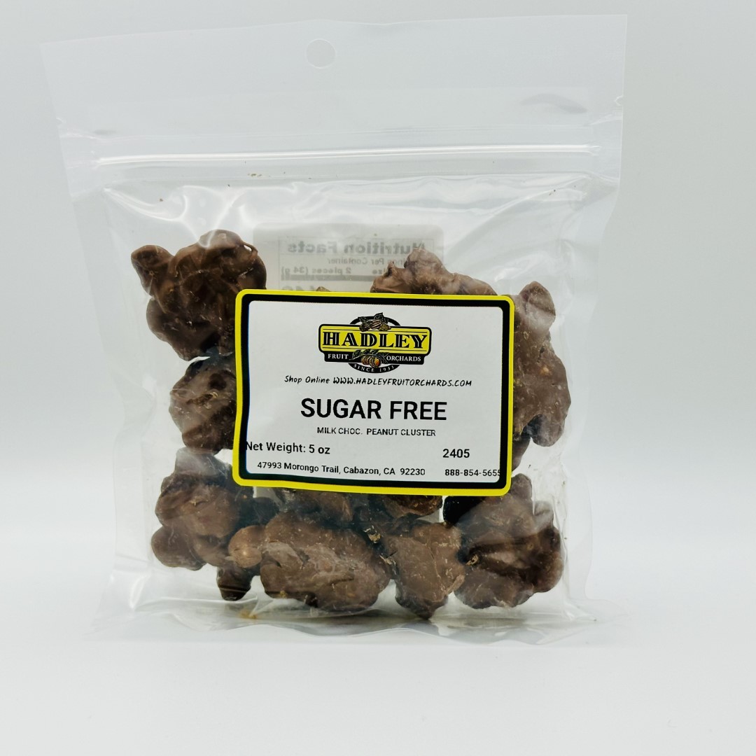 Sugar Free Milk Chocolate Peanut Clusters 5oz