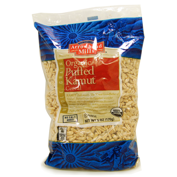 Organic Puffed Kamut Cereal Arrowhead Mills Hadley Fruit Orchards