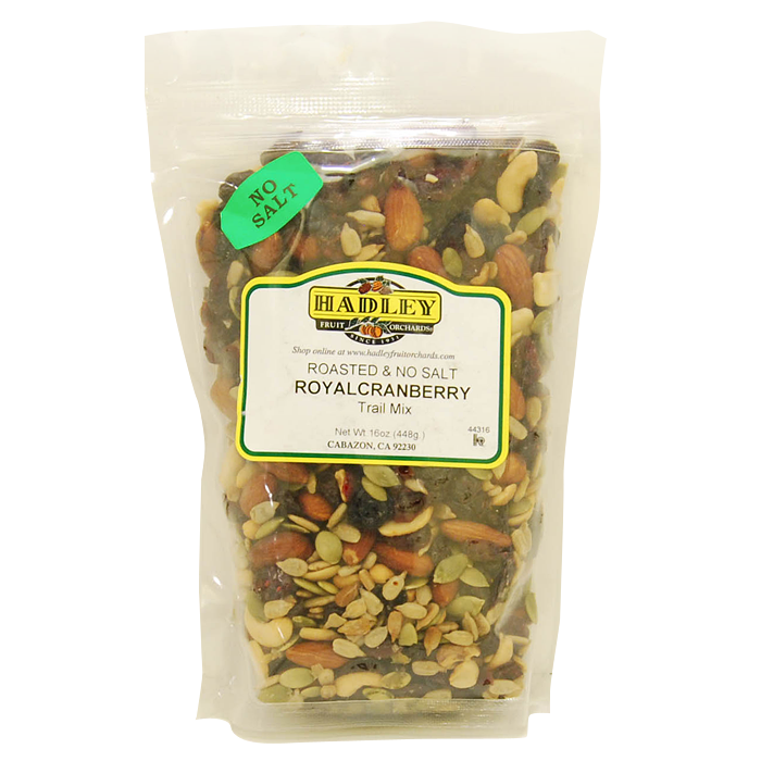 Roasted Royal Cranberry Trail Mix (No Salt) Hadley Fruit Orchards