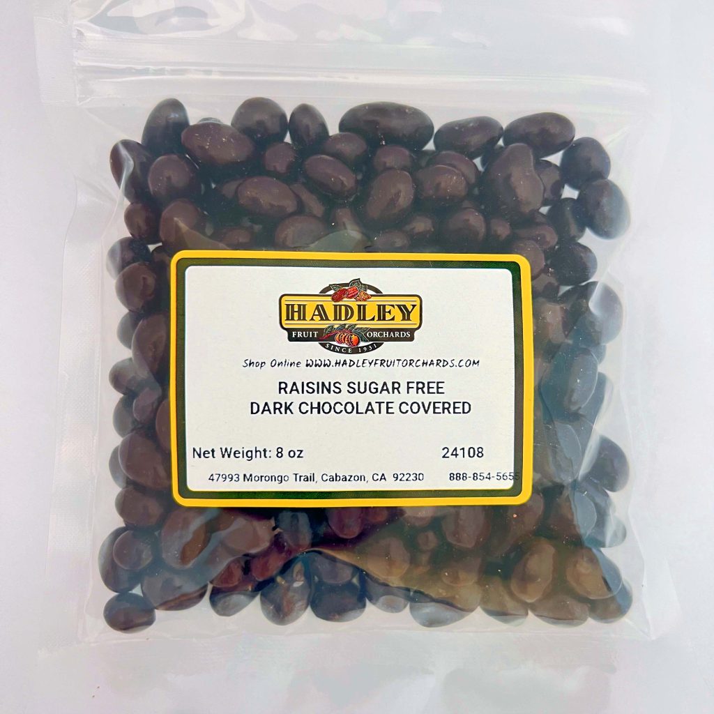 Sugar Free Dark Chocolate Covered Raisins 8oz Sugar Free Dark Chocolate Covered Raisins 8oz