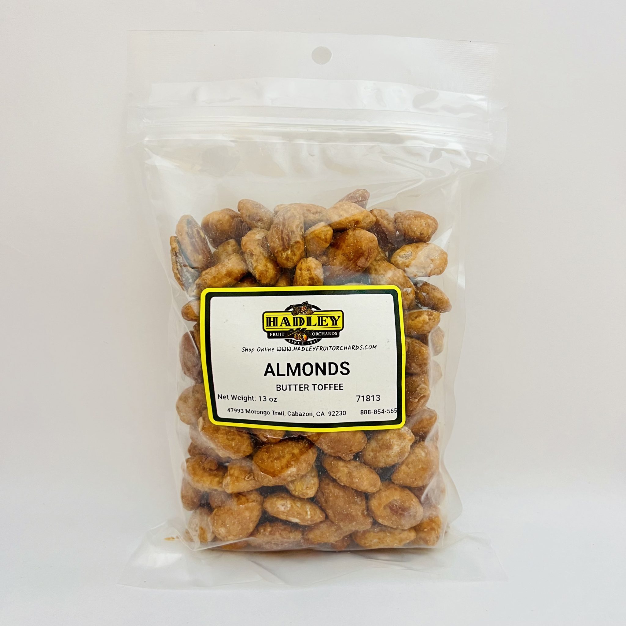 Butter Toffee Almonds Hadley Fruit Orchards