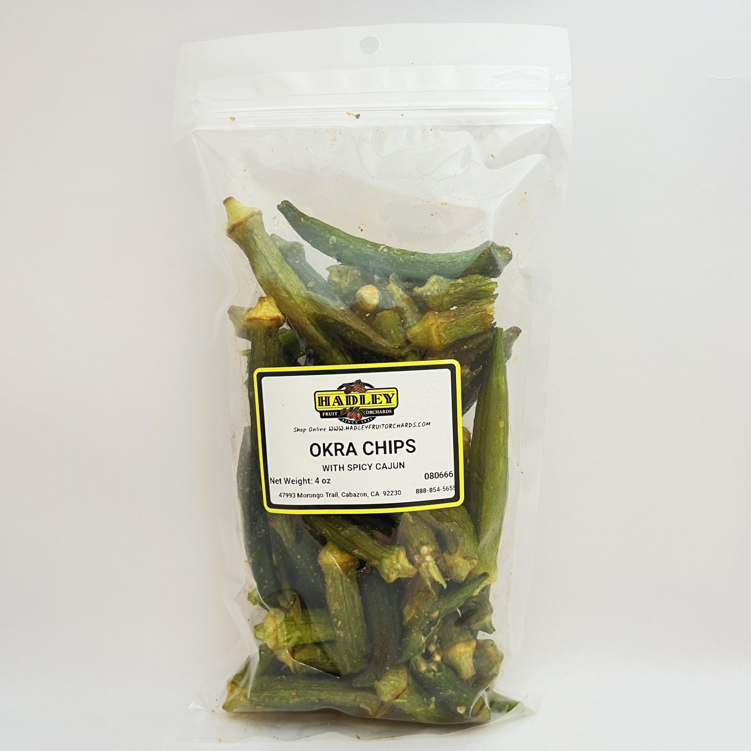 Okra Chips Spicy Cajun Hadley Fruit Orchards