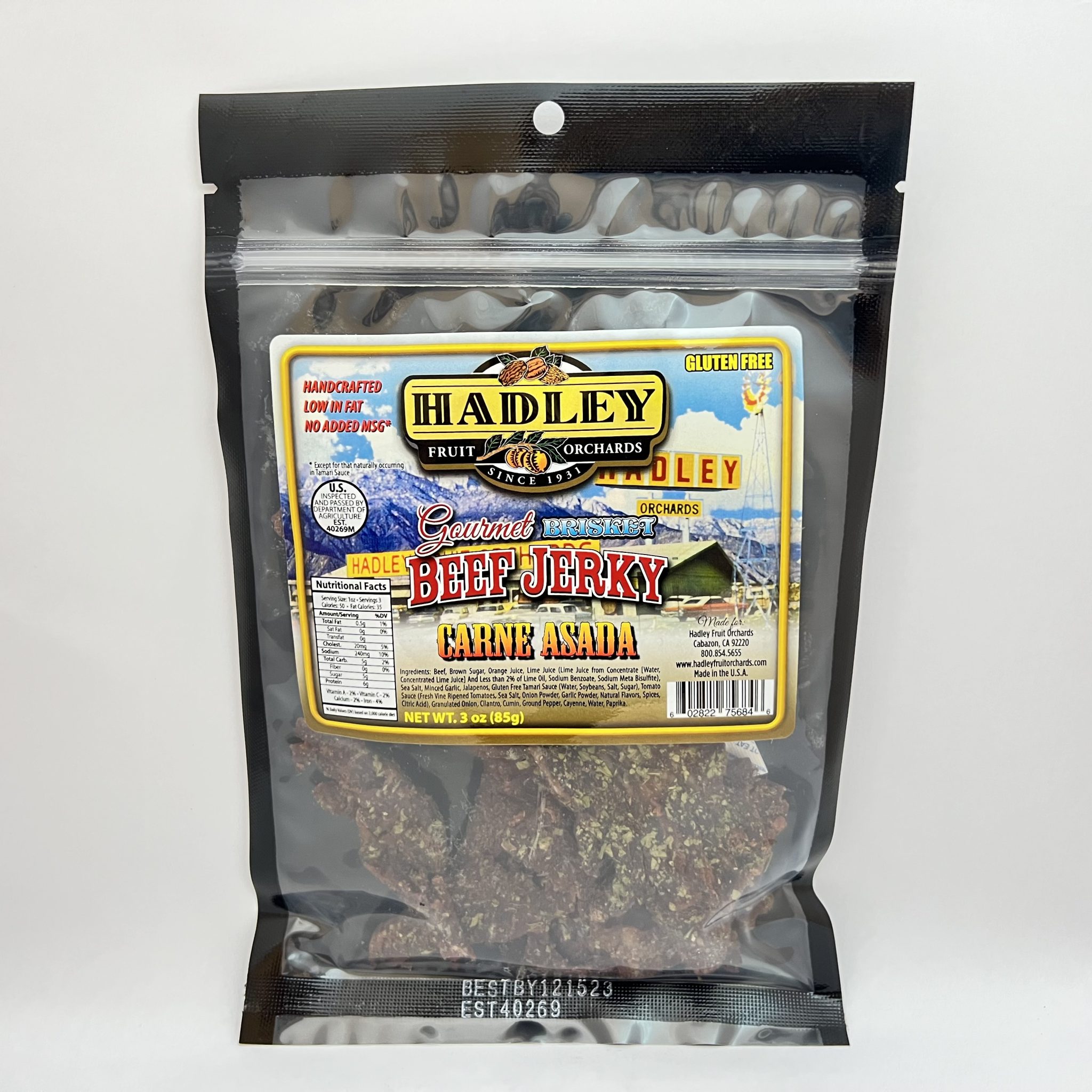 Carne Asada Beef Jerky Hadley Fruit Orchards