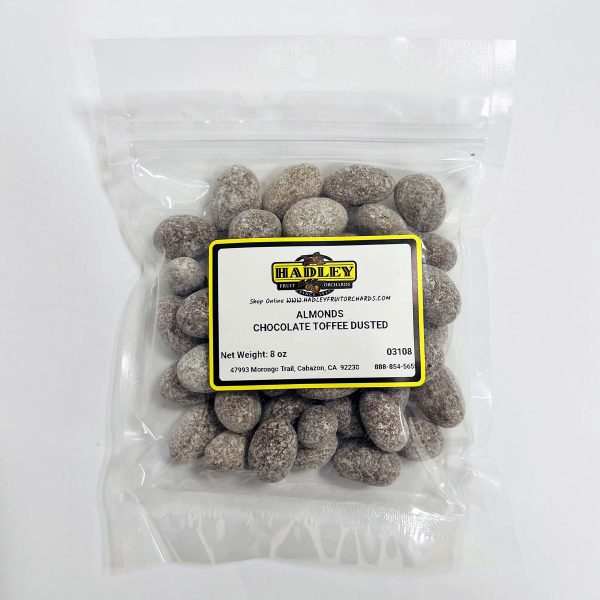 Milk Chocolate Toffee Dusted Almonds 8oz