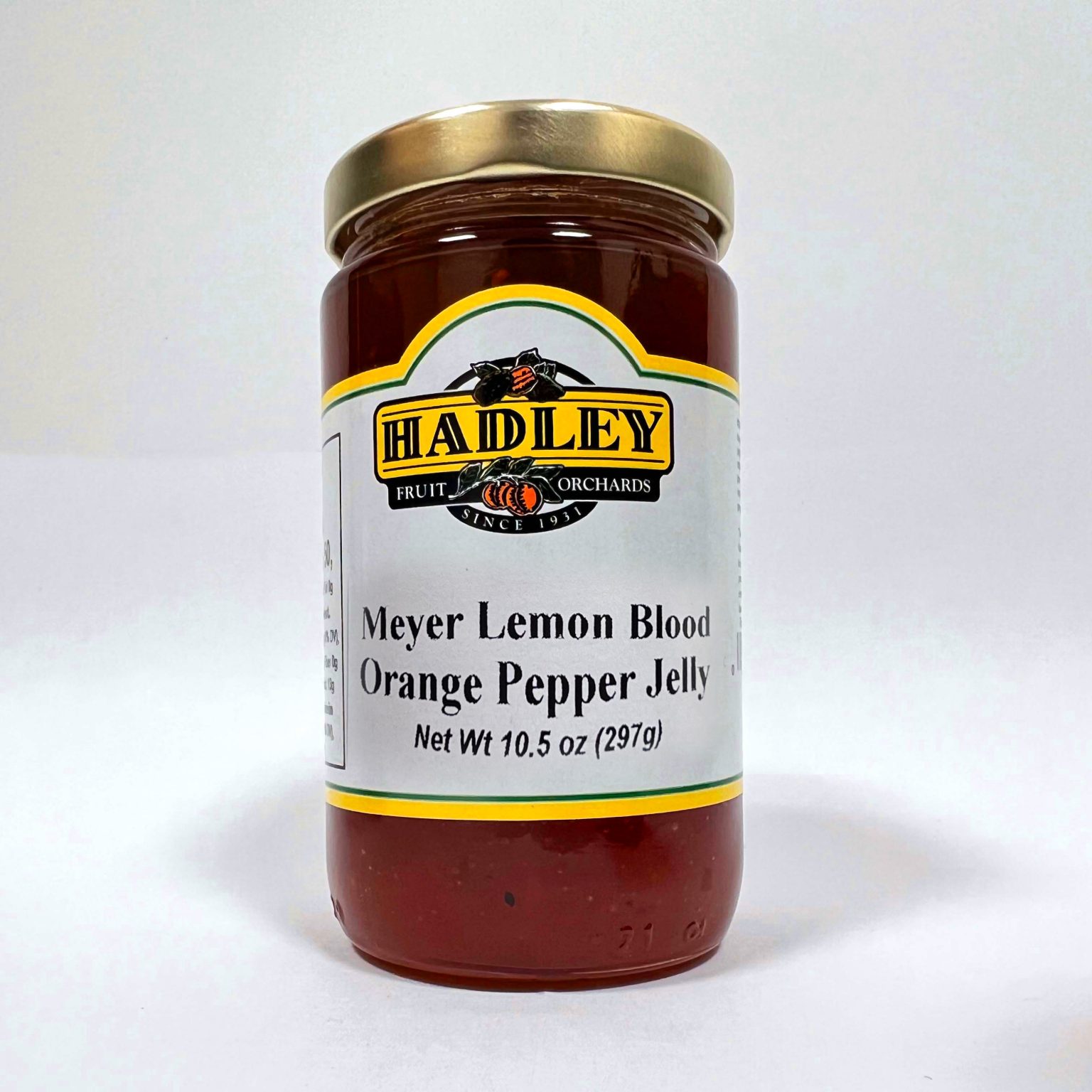 Meyer Lemon Blood Orange Pepper Jelly 10.5oz Hadley Fruit Orchards