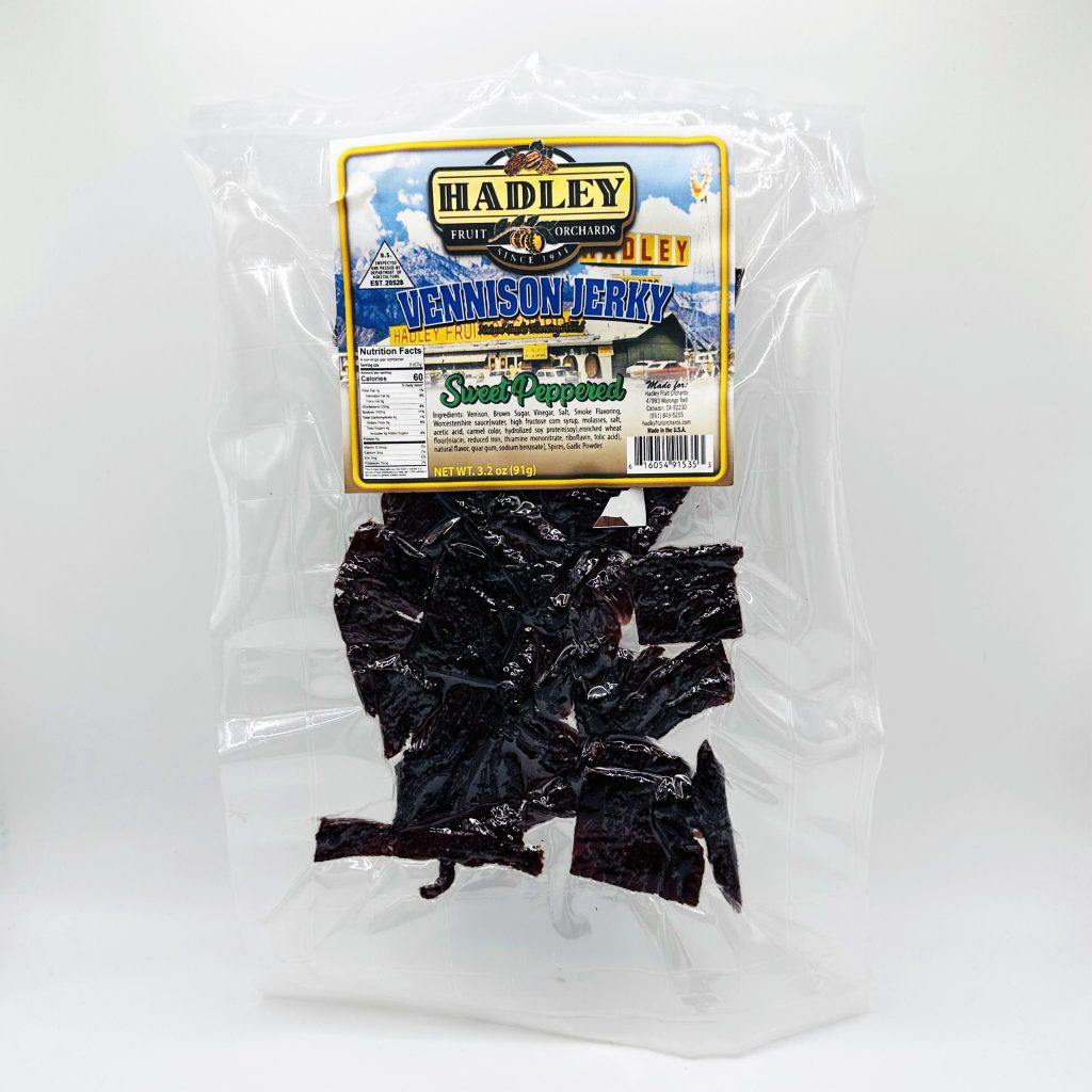 Vennison Jerky Sweet Peppered 3.2oz